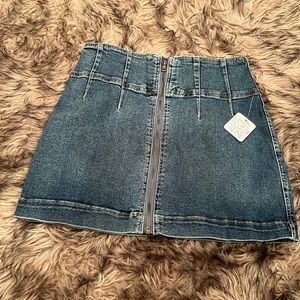 NWT Free People Denim Skirt
